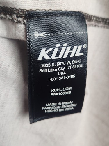 Kuhl Herren Hemd XL Wildfaser Braun Button Down Kurzarm 100% Bio Baumwolle - Bild 5 von 8