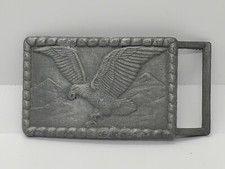 Vintage American Soaring Bald Eagle Belt Buckle Rare