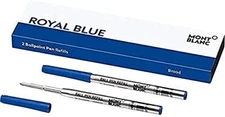 Montblanc 2 Ballpoint Broad Pen Refill - Royal Blue 124491