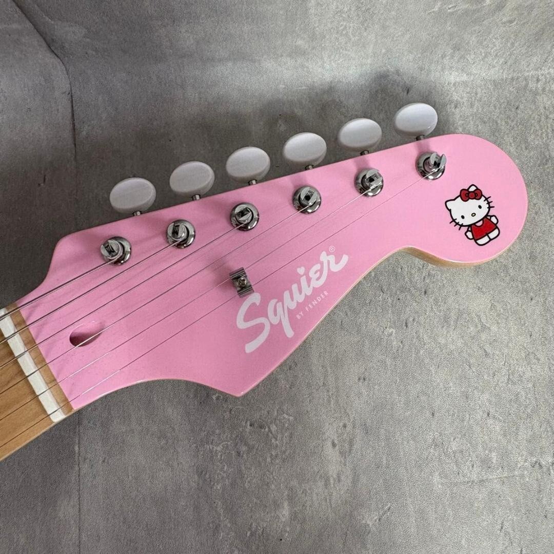 Hello Kitty 50th Anniversary Squire Fender Electric Guitar