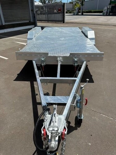 16.4 x 6.6 Ft Wide Tandem Axle Hot Dip Galvanised Car Trailer 3500KG ATM