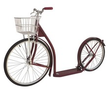 24/20" ADULT SCOOTER - MAROON Genuine Amish Red Kick Bike USA MADE