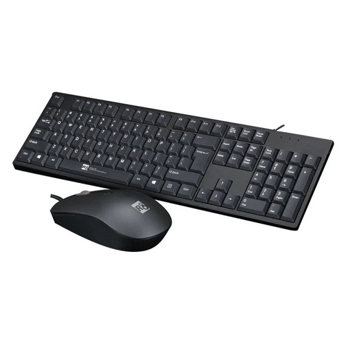 R8 Keyboard Mouse Combo Black Wear-Resist Keys Mute Buttons Ergonomic Design - 第 1/6 張圖片