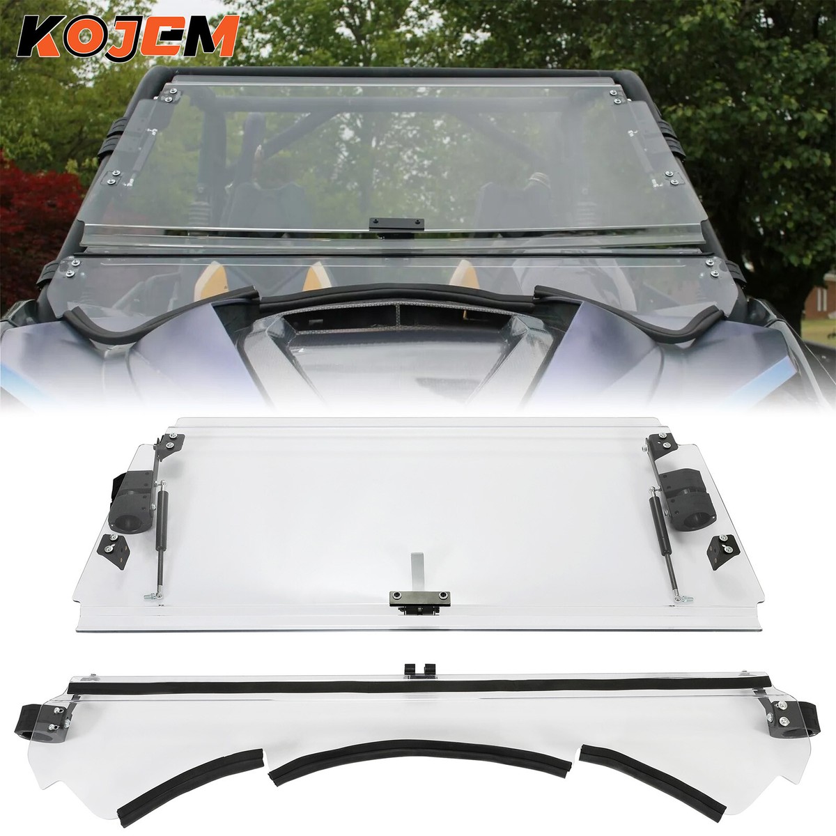 Clear Flip Windshield For 2013-2018 Can-Am Maverick 1000R/ Max