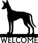 Ibizan Hound Dog Welcome Sign - Made in America - Outdoor Decor