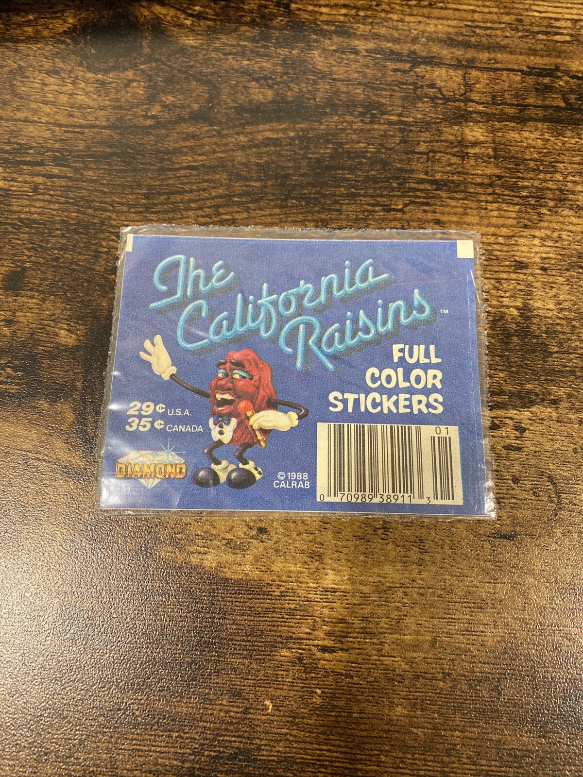 Wrapper Raisins 1988 Vintage Diamond The California Raisins Stickers Wrapper Only | eBay