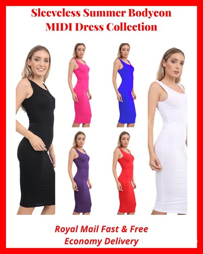 midi bodycon vest dress