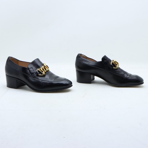 Mokassin Gucci Nummer 37 Gebraucht (Cod.SS3620) Schwarz Frau