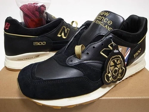 FOOTPATROL x NEW BALANCE M1500FPK 1500FPK BLACK GOLD MADE IN ENGLAND US10