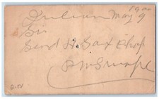 1900 Send H Sax Chop Julian Pennsylvania PA Fleming Center Co. PA Postal Card