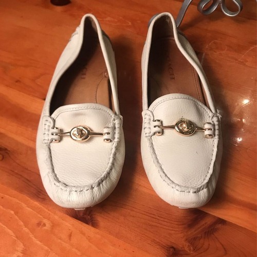 Coach Shoes,turn lock Leather Loafers, Women’s Shoes Size 7 B - Picture 2 of 4