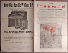 Ca1895 Victor Safe & Lock Co. Cincinnati OH Victor Safes Advertising Flyer B6-5