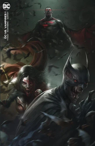 DC vs Vampires #1 Francesco Mattina Minimal Trade Dress Cover DC Comics LTD 1500