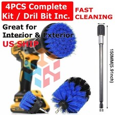 Drill Brush Set Power Scrubber Drill Attachments For Carpet Tile Grout Cleaning
