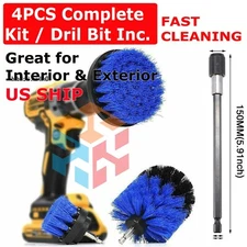 Drill Brush Set Power Scrubber Drill Attachments For Carpet Tile Grout Cleaning