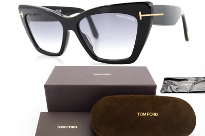 TOMFORD ワイアット ハタフライ フレム サンクラス FT0871 01B Tom Ford Sunglasses Wyatt TF871 01B 56-15 140 *2 Cateye