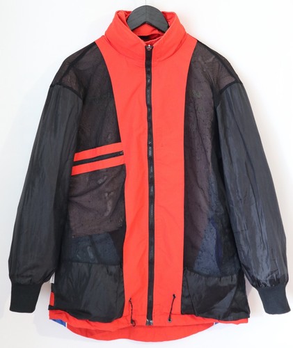 AIRWAVES DUCATI VINTAGE RACING JACKET DREAD ORANGE MEN'S L EMBROIDERED HOOD TOP - Bild 8 von 20