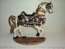 Vintage Approximate 10x10 Hand Painted Cast Iron Horse heavy door stop