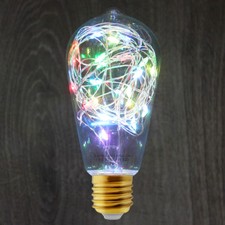 RGB Multi Colour LED Lamp Decorative Fairy String Pub Bar LED Light Bulb 1W E27 