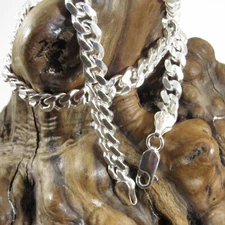 6.8MM Solid 925 Sterling Silver Men's Italian MIAMI CUBAN Chain Made in Italy