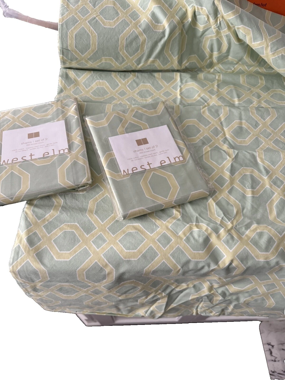 Fundas de edredón King West Elm geométrico y Juegos de Cama