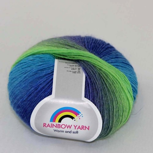C New 1Skein*50g Cashmere Wool Rainbow Wrap Shawl Knitting Hand Knitwear Yarn 11 - Picture 4 of 24