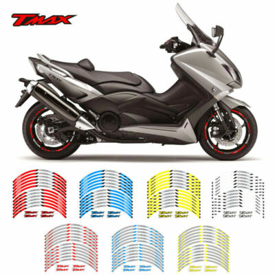 17 Inch Custom Rim Stripes Wheel Decal Tape Sticker Kit For Yamaha Tmax Ebay