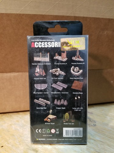 VSTank 1/24 Diorama Accessories Ruined Building Walls Sand Bag Wall Stone Mortar - Picture 15 of 15