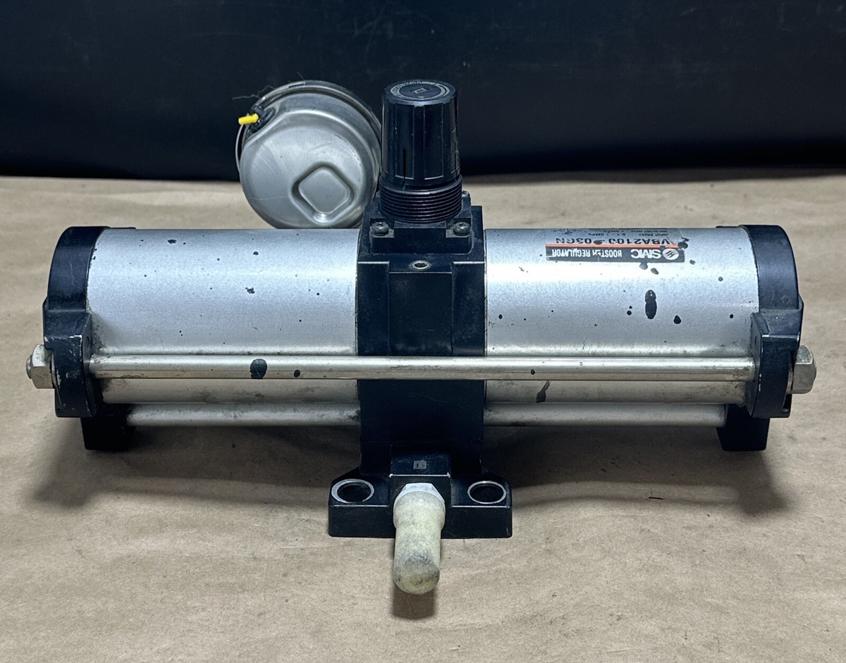 PREOWNED- SMC VBA2100-03GN Pneumatic Booster Regulator 0.1~1MPa In