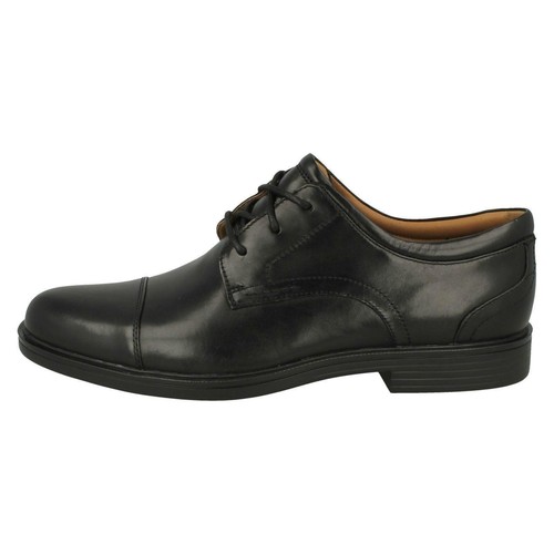 Mens Clark Formal Smart Lace Up Leather Shoes Un Aldric Cap - Picture 15 of 18