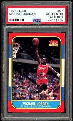 1986-87 Fleer Basketball Set Michael Jordan Rookie #57 & Sticker