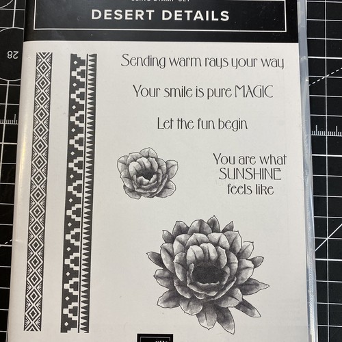 Stampin' Up Dessert Details Cling Stempelset + Prägung Western Blume Santa Fe - Bild 12 von 12