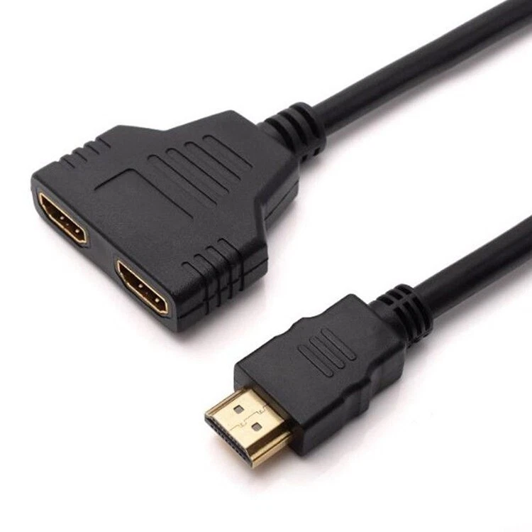 JEYEFFE Splitter HDMI Maschio a 2 Femmina 1080P - Adattatore Sdoppiatore Video PC/TV