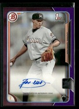 2015 Bowman #PA-JU Jose Urena Paper Prospect Retail Autographs Purple #/250