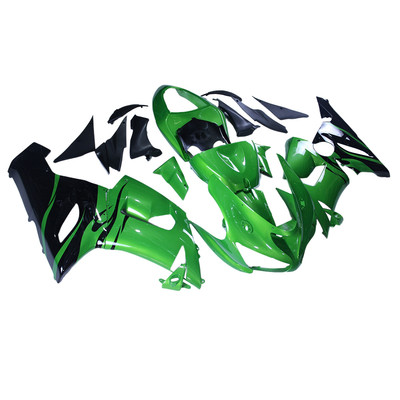 Green Black ABS Fairing Kit for 2005 2006 Kawasaki ZX636 05 Ninja