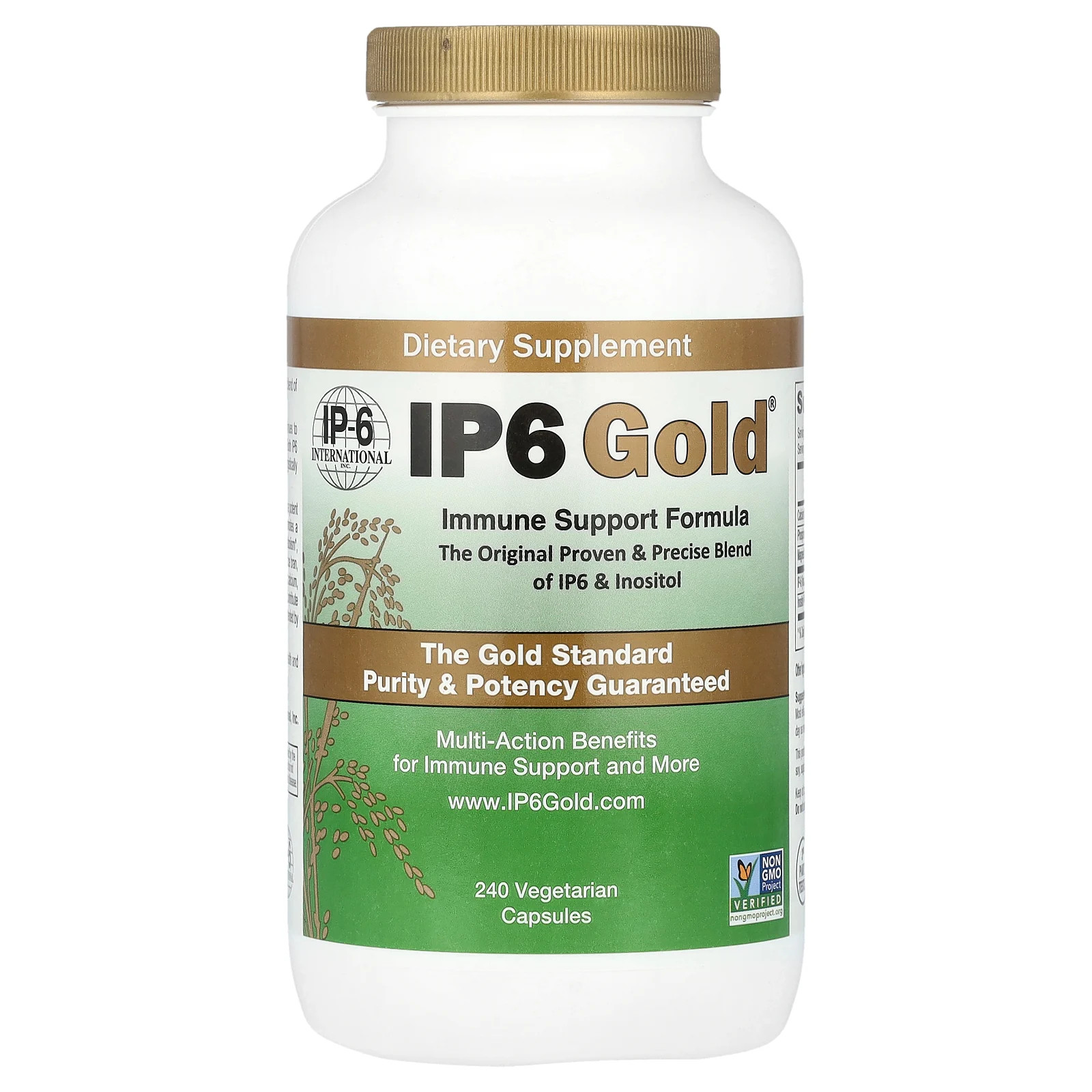 IP6 Gold , Immune Support Formula,  240 Vegetarian Capsules