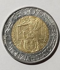 MONETA 500 LIRE POLIZIA STRADALE 50°ANNIVERSARIO 1947/1997. (A3)