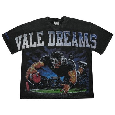 Vale Forever Gridiron Bling T-Shirt Vintage Black