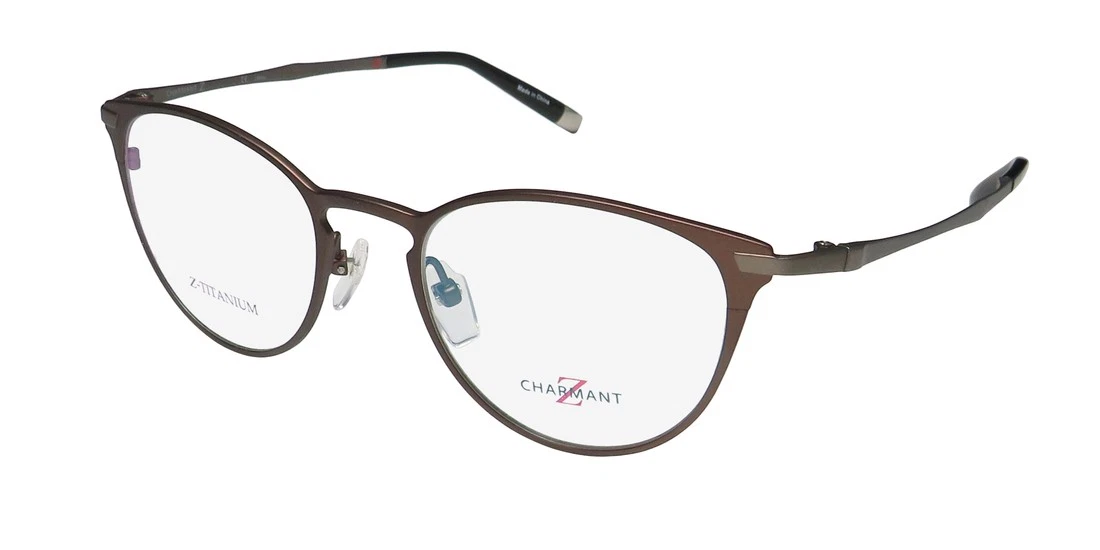 Charmant Eyeglasses US7652 Titanium 50-17-130 FRAMES ONLY full rim Color BR Charmant Eyeglasses US7652 Titanium 50-17-139 *FRAME ONLY | eBay main image 4