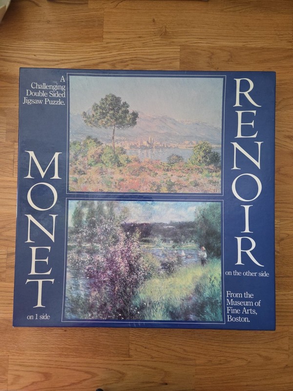 Monet Renoir Double Sided Puzzle Museum of Fine Arts Boston 551 Pieces Sealed 