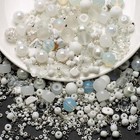 HDSupplies 250 Pieces Ocean Glass Beads Mixed Set - Mixed Colors - Assorted Siz
