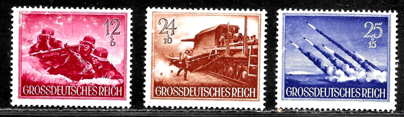 HICK GIRL-MINT GERMAN  SEMI-POSTAL  SC#B263,267-68  1944  HERO DAY         X4496
