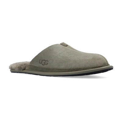 UGG Herren Hausschuhe M Hyde 1123660 OLIVE Schuhe Pantoleten Lammfell Gr.42