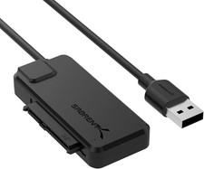 USB 3.2 Type a to SATA/U.2 SSD Adapter Cable with 12V/2A Power Supply EC-U2SA