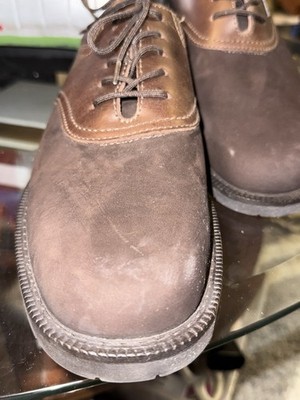 Bass Brown Suede Saddle Oxford  display picture 3