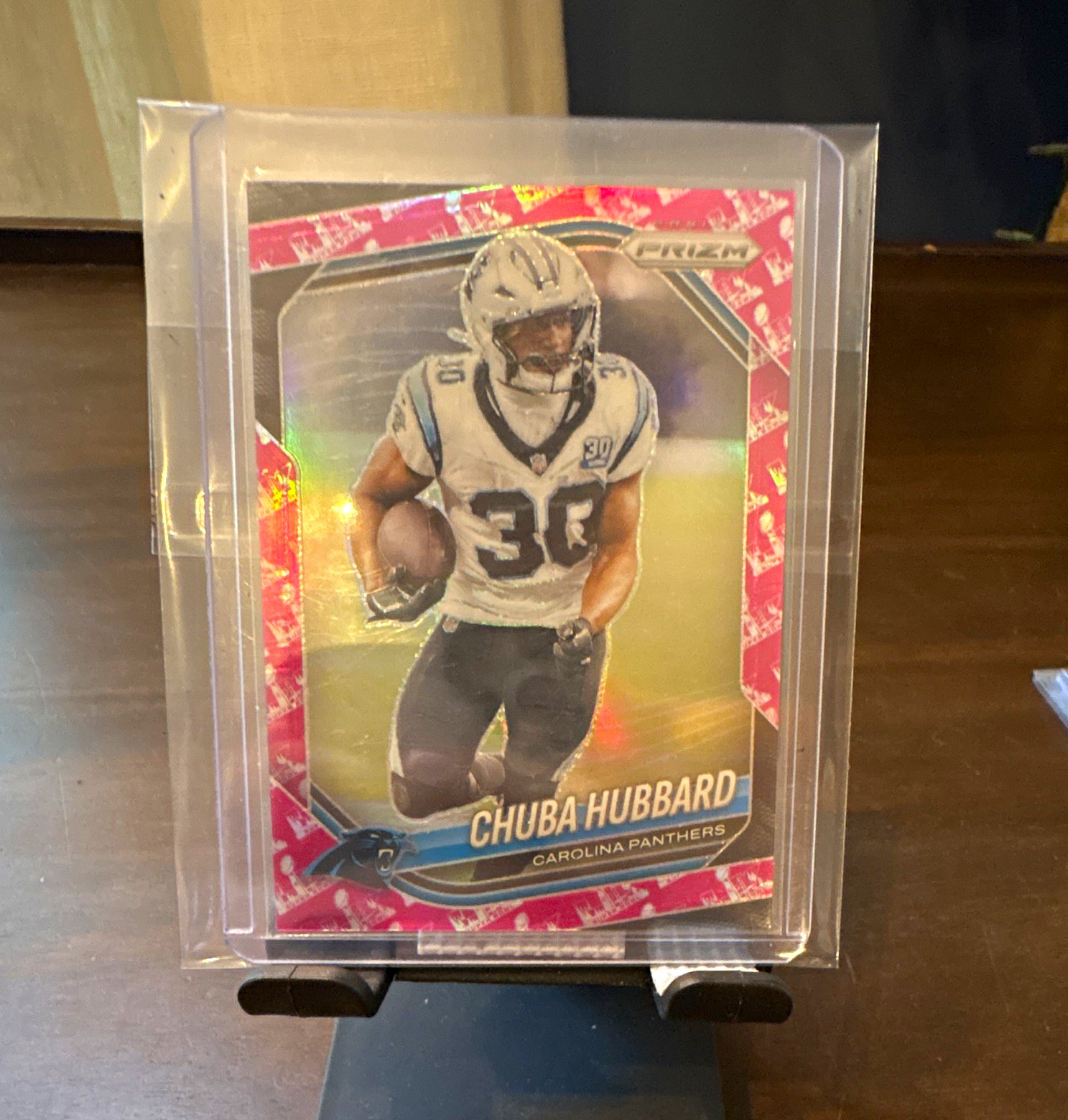 Panini 2025 Prizm Chuba Hubbard #237 Super Bowl LX Prizm /60