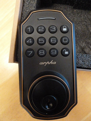 ARPHA Keyless WIFI Door Lock Electronic Keypad Deadbolt Lock D180W App. Control