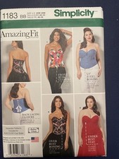 Simplicity Sewing Pattern 1183 BB Misses Amazing Fit Corset Size 20W-28W