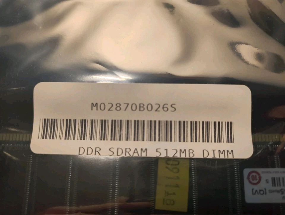 Transcend D53428-0035 / Gilbarco M02870B026S 512MB DDR SDRAM DIMM Module - Image 2 of 4