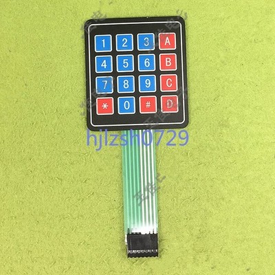 2pcs  4 * 4   keyboard 4 * 4   film switch keypad keyboard E5B2 *lj